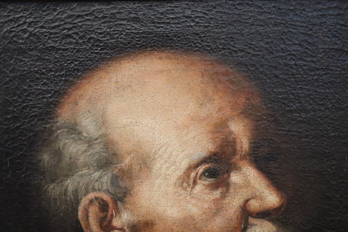 Man Portrait, Oil On Canvas, 17th Century-photo-3