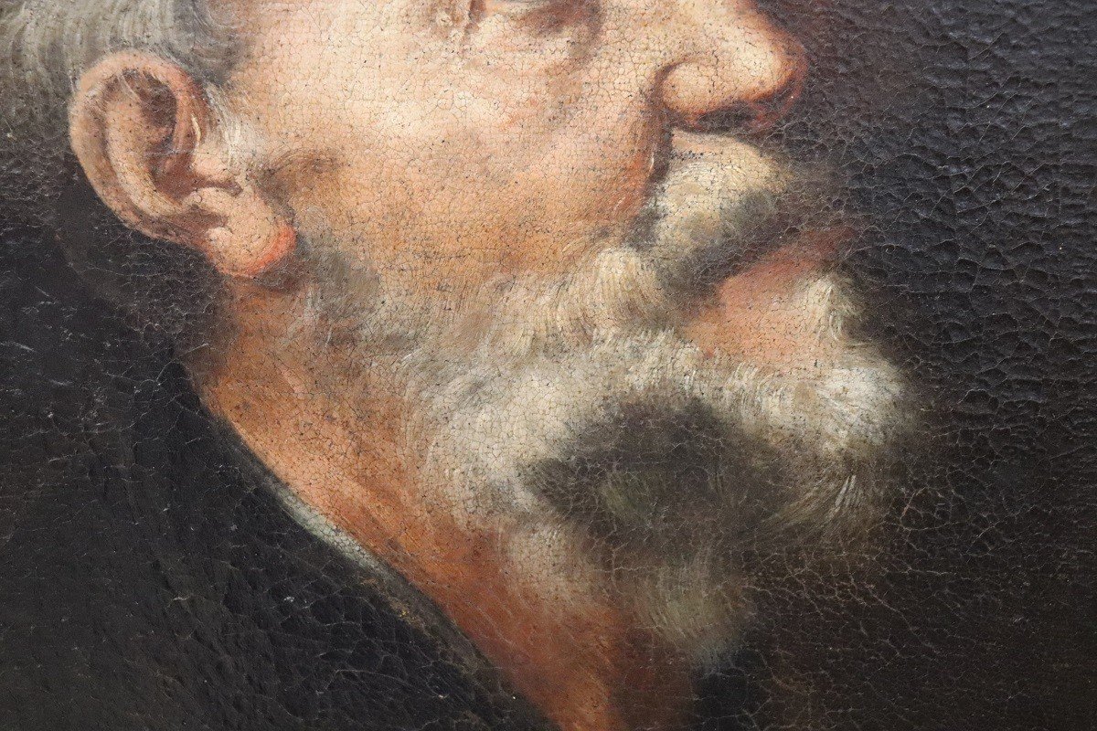 Man Portrait, Oil On Canvas, 17th Century-photo-2