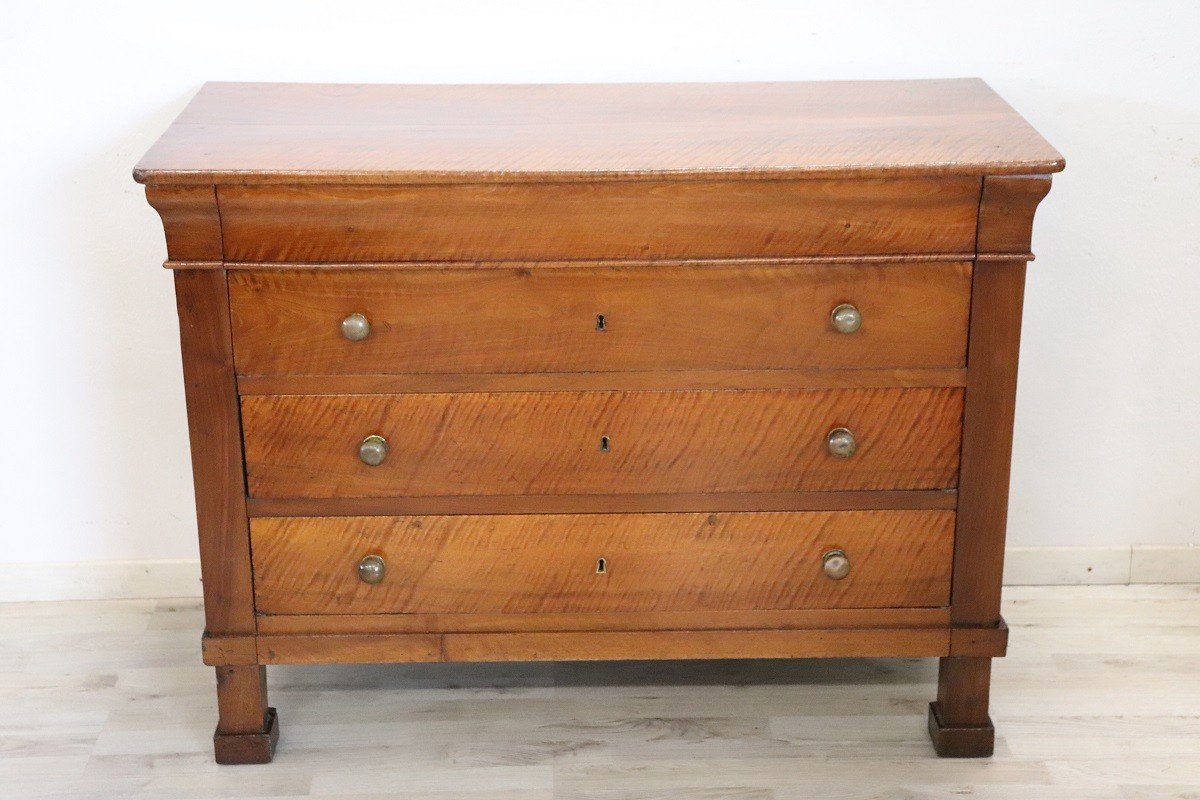 19th Century Chest Of Drawers In Walnut-photo-1