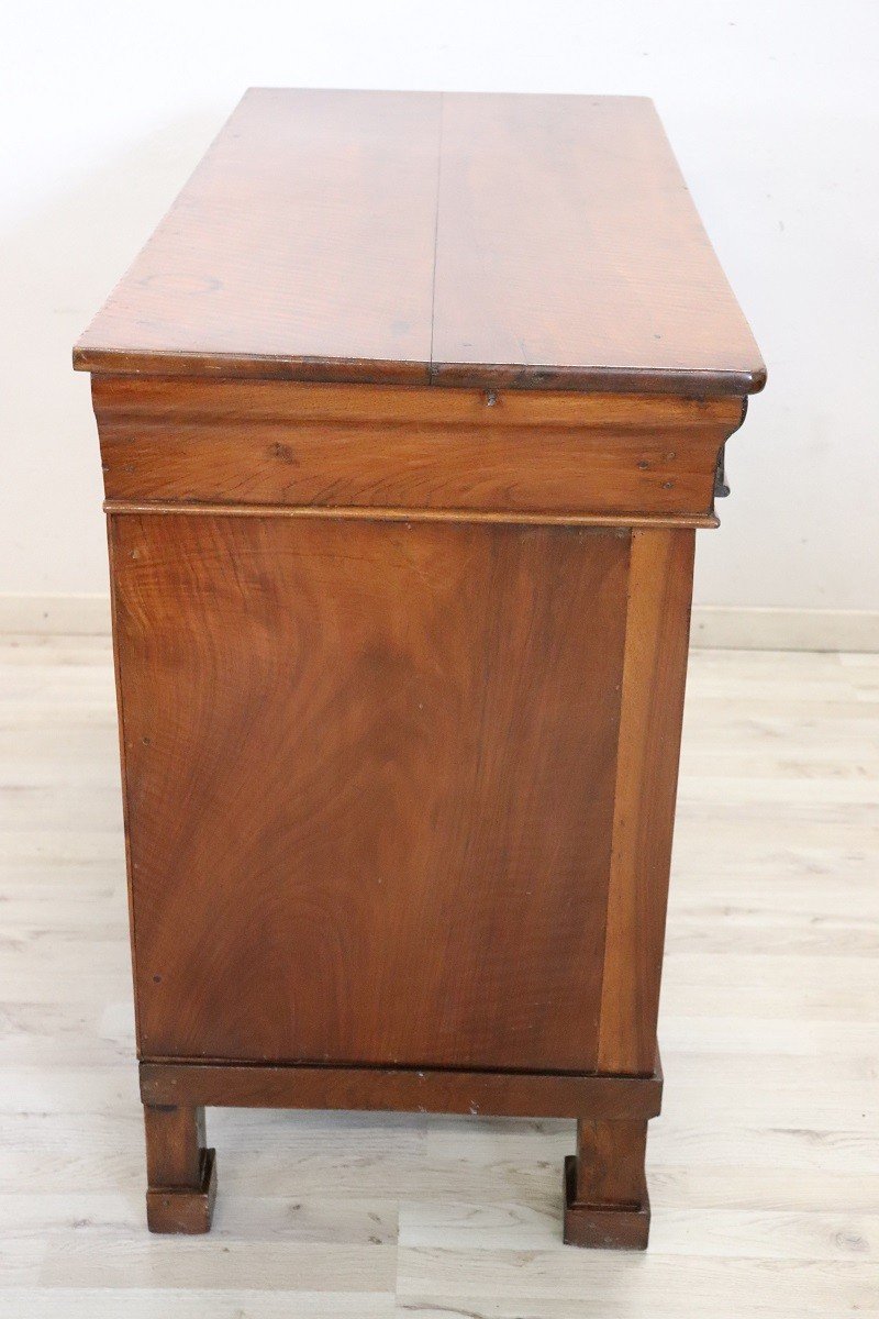 19th Century Chest Of Drawers In Walnut-photo-8