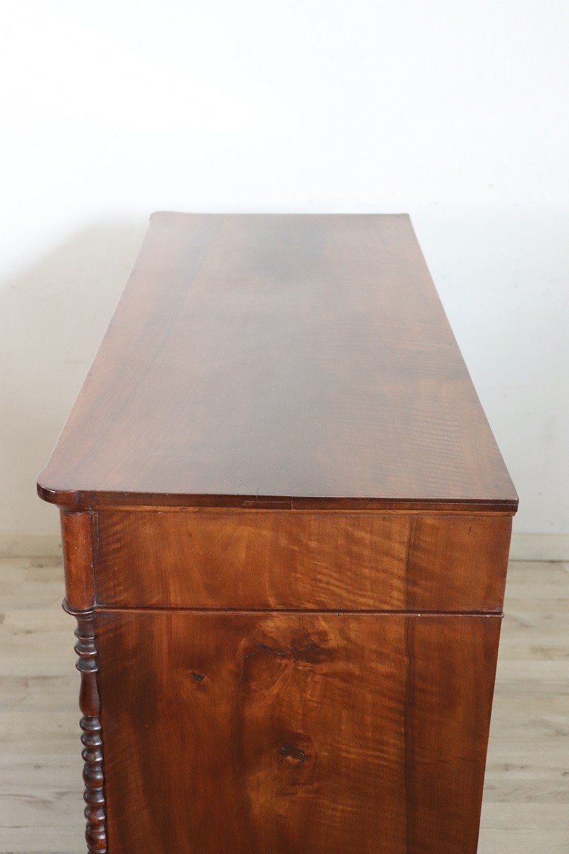 Mid-19th Century Chest Of Drawers In Walnut-photo-3