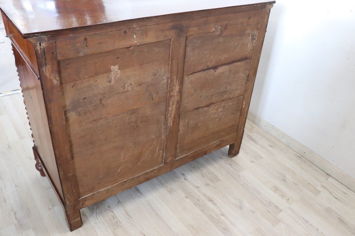 Mid-19th Century Chest Of Drawers In Walnut-photo-1