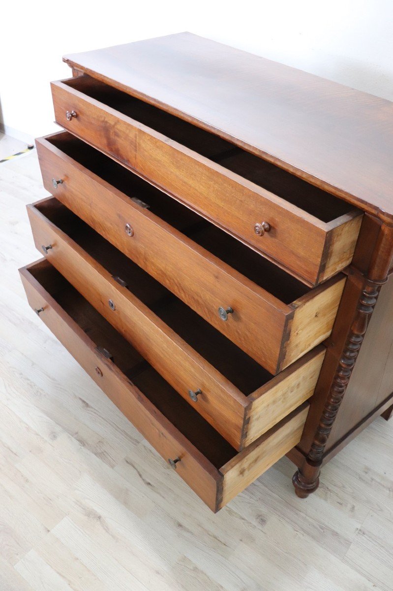 Mid-19th Century Chest Of Drawers In Walnut-photo-2