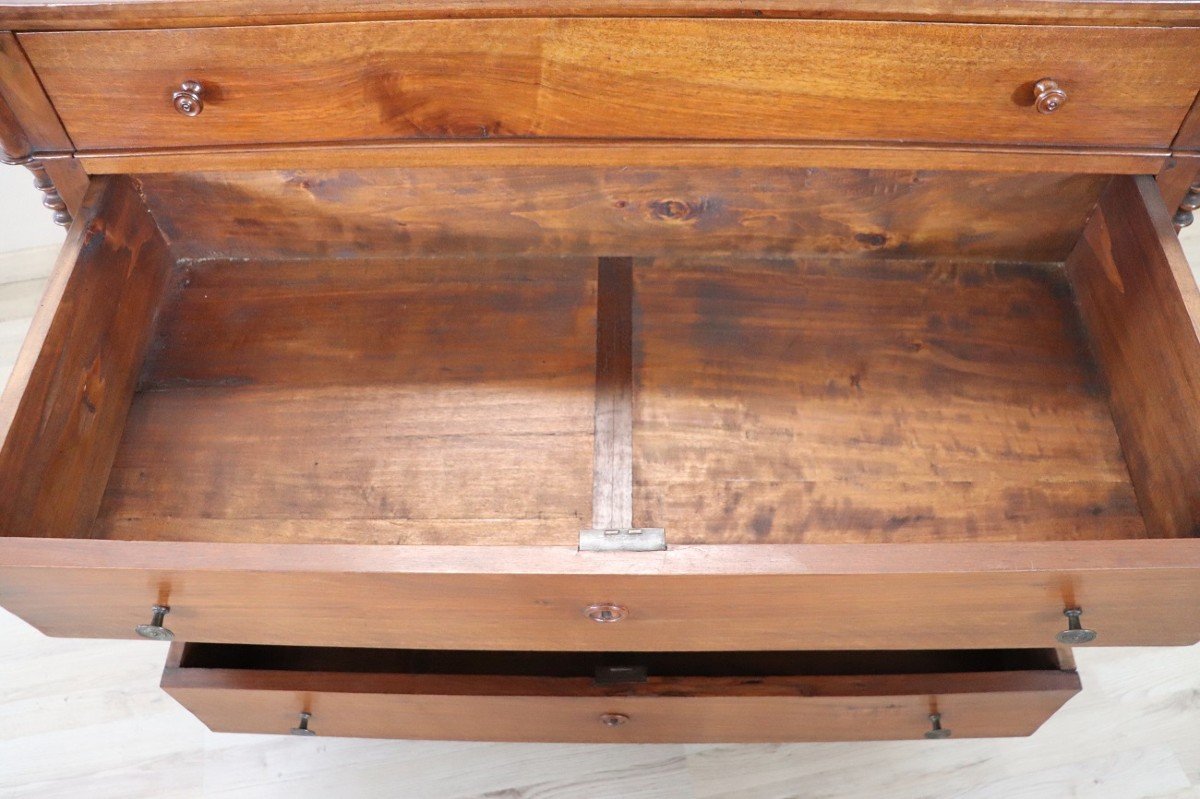 Mid-19th Century Chest Of Drawers In Walnut-photo-3