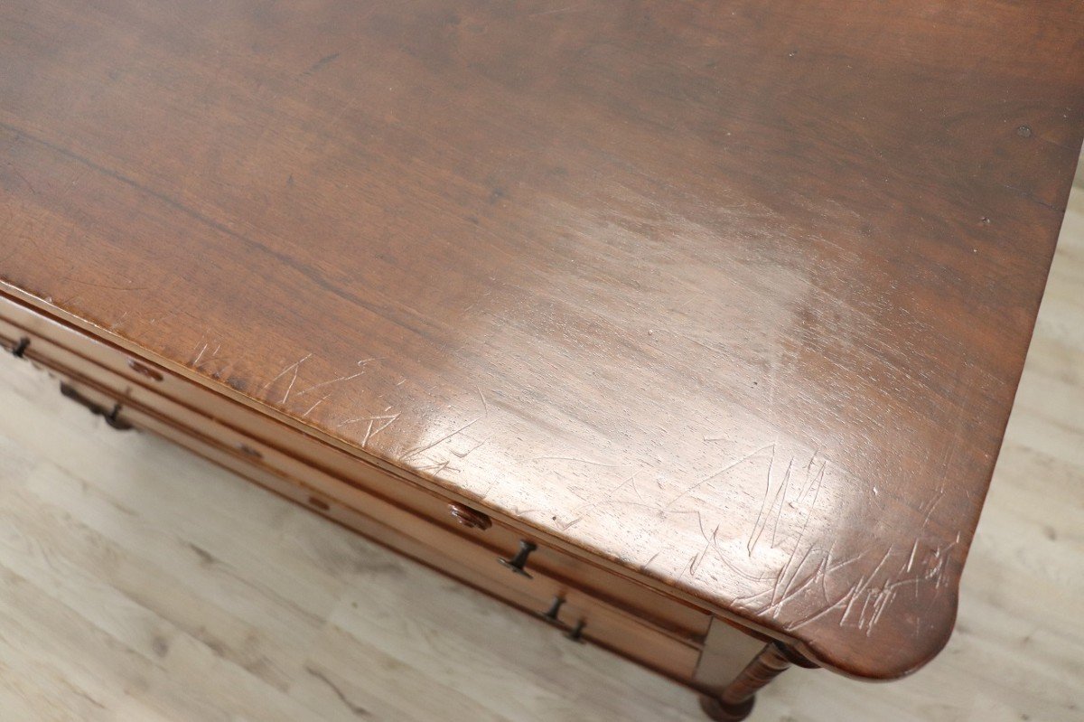 Mid-19th Century Chest Of Drawers In Walnut-photo-5