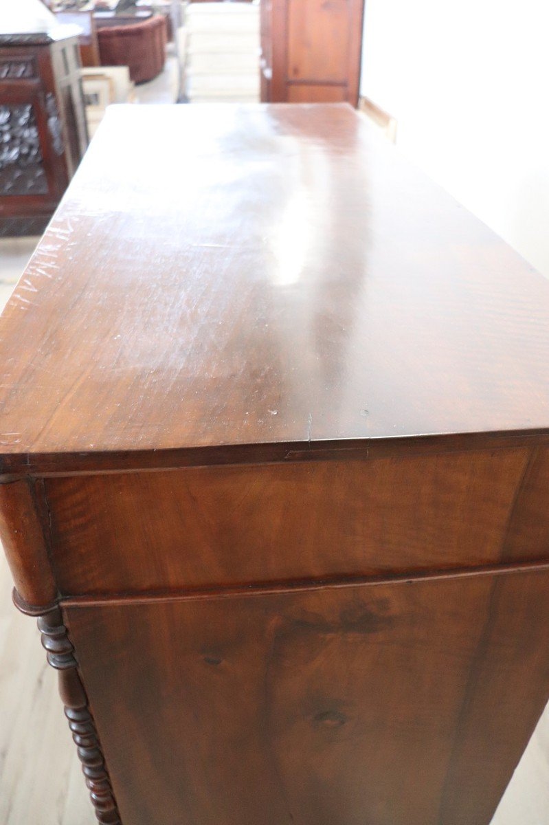 Mid-19th Century Chest Of Drawers In Walnut-photo-6