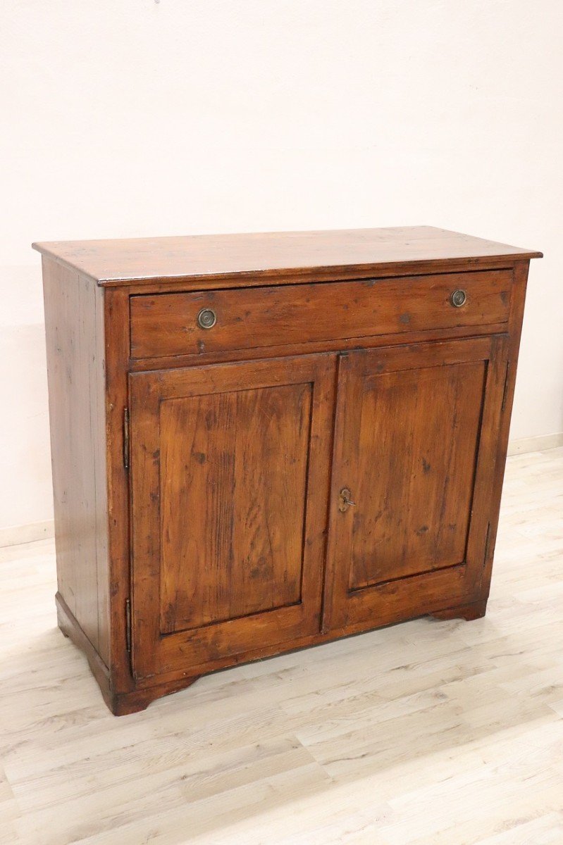 Early 20th Century Rustic Buffet In Fir Wood-photo-2