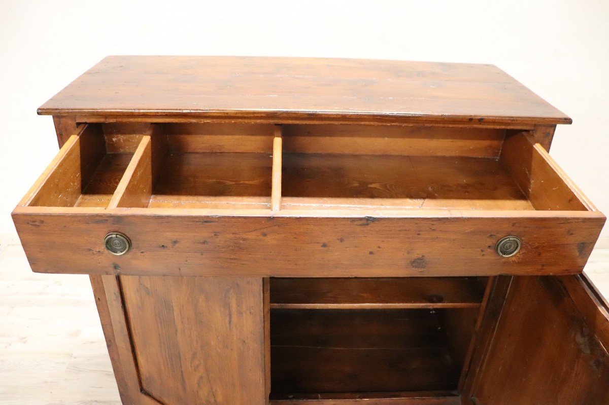 Early 20th Century Rustic Buffet In Fir Wood-photo-3