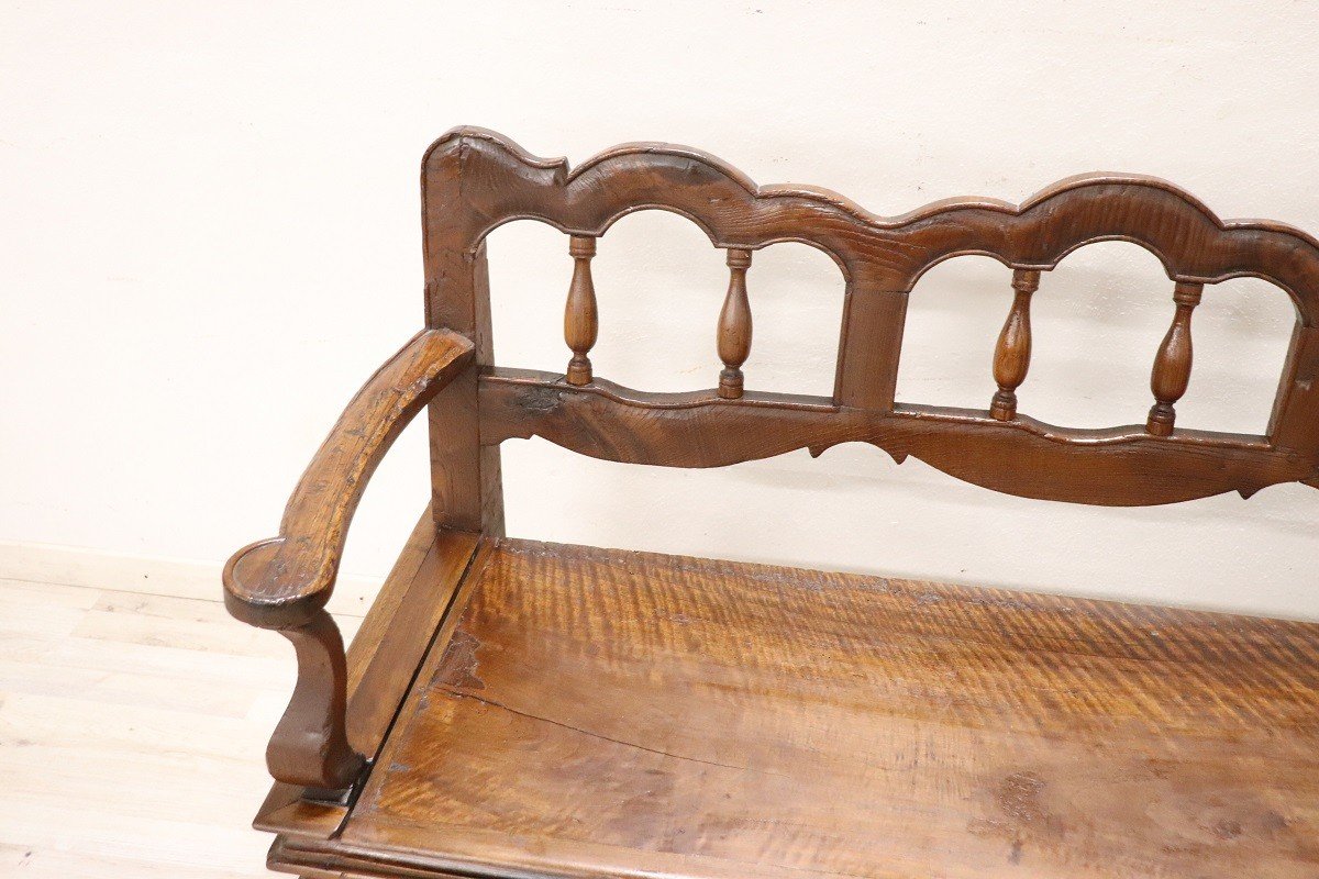 18th Century Walnut Bench-photo-2