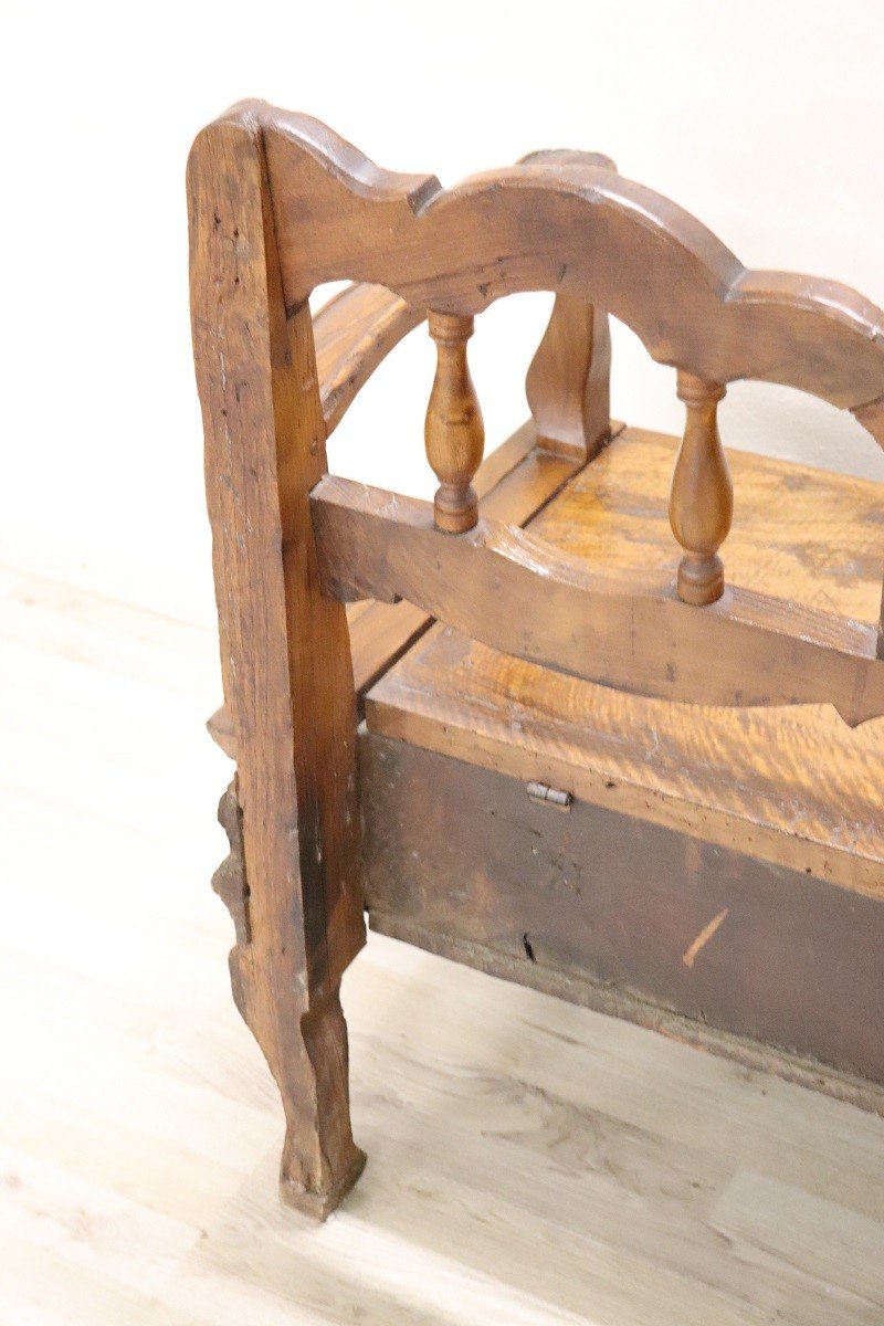 18th Century Walnut Bench-photo-7