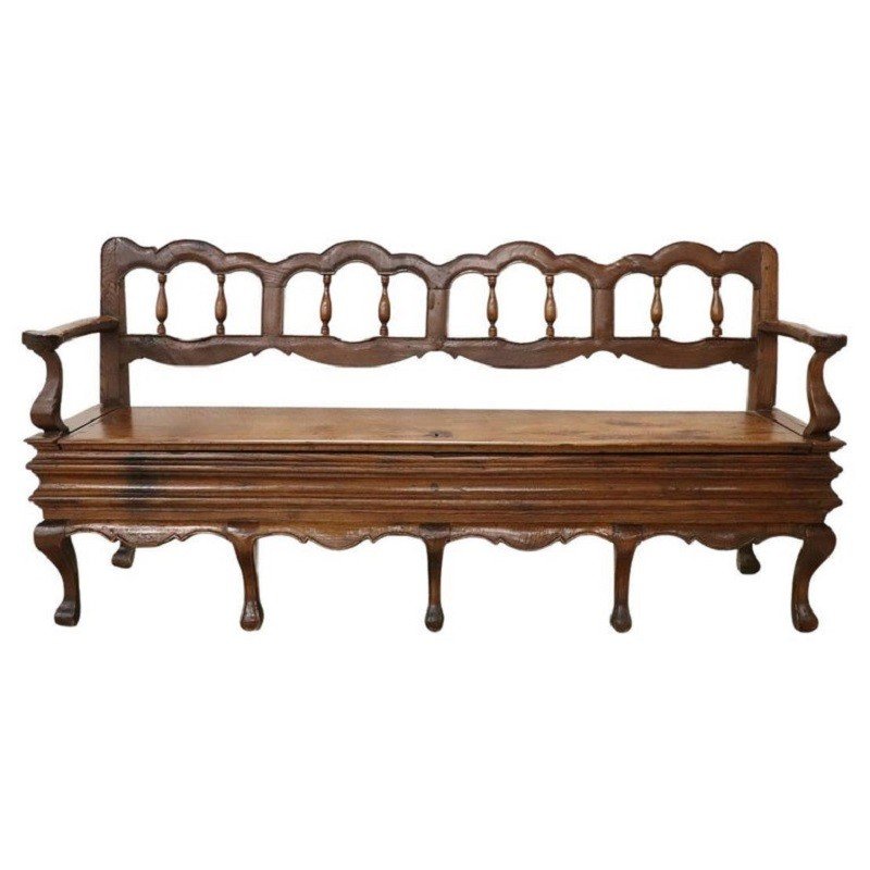 18th Century Walnut Bench