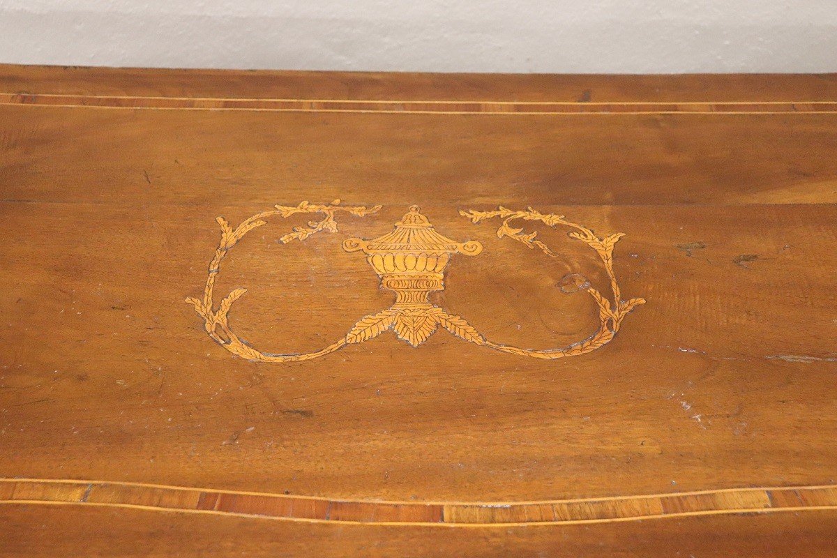 Antique Chest Of Drawers In Walnut, 18th Century-photo-3