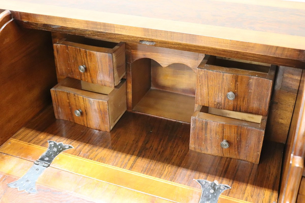 Chest Of Drawers In Walnut Veneer, 1980s-photo-4