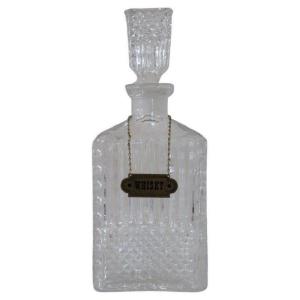 Glass Whiskey Bottle, 1980s
