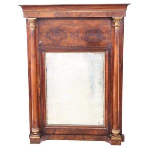 Antique Walnut Wall Mirror