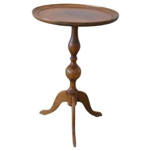 Mid 19th Century Round Smoking Table In Beech Wood