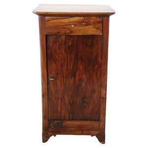 Antique Walnut Nightstand, Late 19th Century