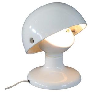 Lampe De Bureau En Métal Blanc Par Tobia And Afra Scarpa Pour Flos, 1960s