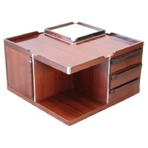 Italian Design Square Storage Coffee Table, 1960s