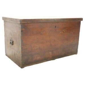 Rustic Trunk In Fir Wood, Late 19th Century