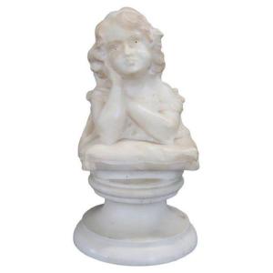 Marble Sculpture Signed A. Frilli