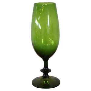 Vase En Verre Art Vert, Italie, 1960s