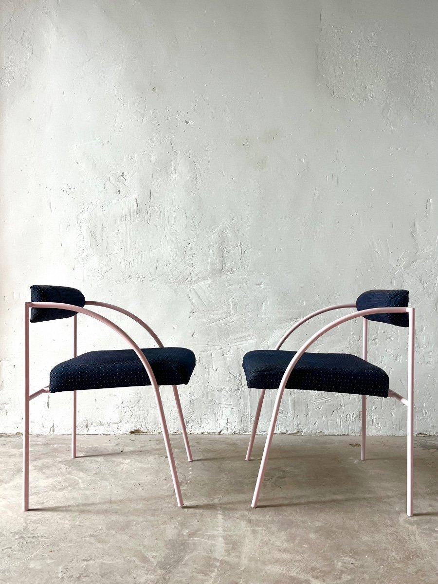 Pair Of Vintage Vienna Chairs, Rodney Kinsman, Bieffeplast, 1980s-photo-6