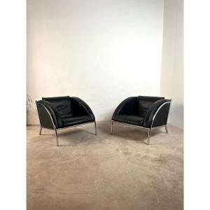 Pair Of Vintage Postmodern Armchairs, 1980s