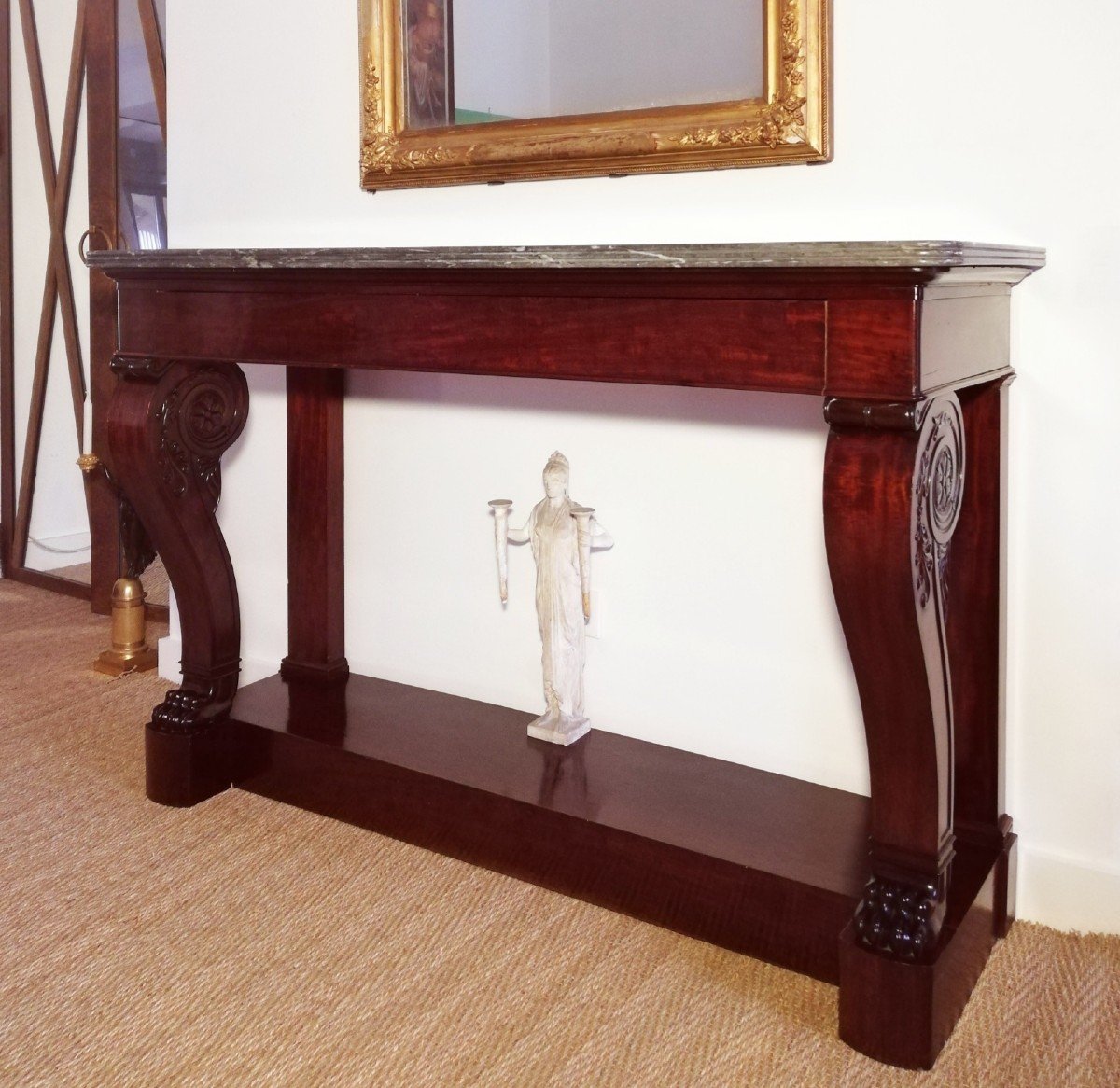 Georges Jacob And Jacob Desmalter, Important Stamped Console From The Empire Period.-photo-2