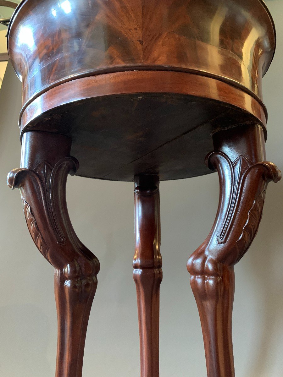 Bernard Molitor: Exceptional Stamped Mahogany Planter From The Consulate Period.-photo-1