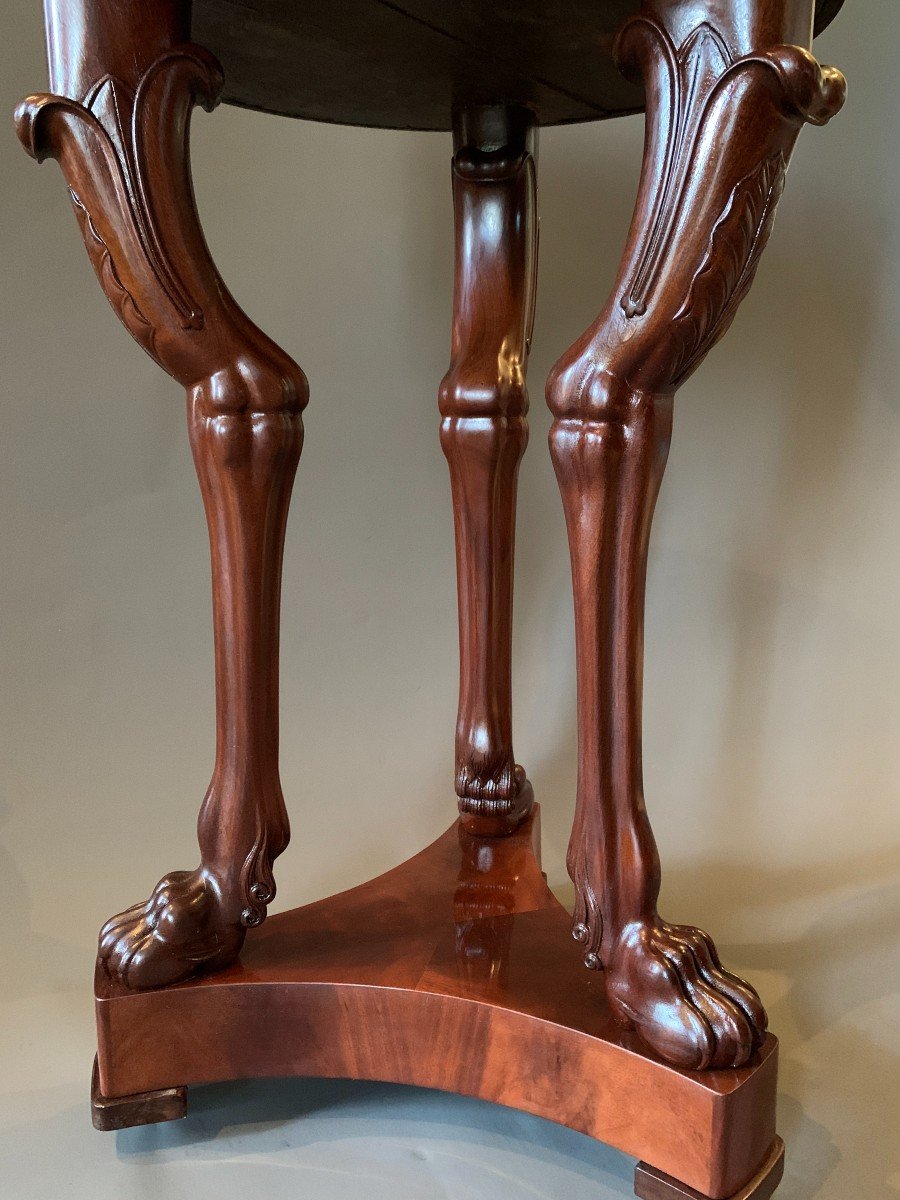 Bernard Molitor: Exceptional Stamped Mahogany Planter From The Consulate Period.-photo-3