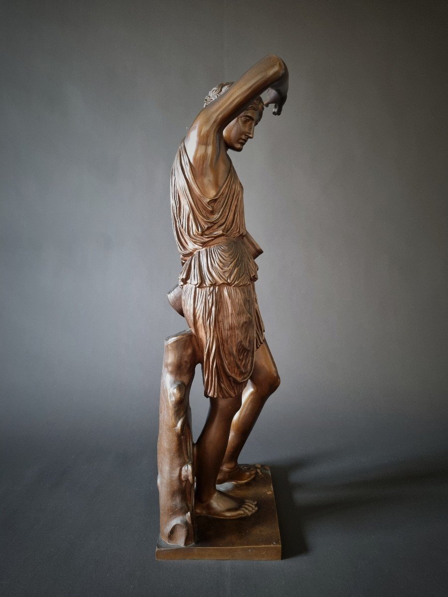 Grand Bronze,amazone Blessée, Fonte Barbedienne.-photo-3