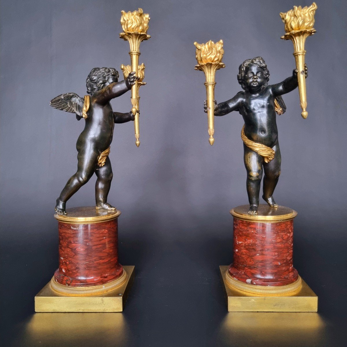 André-antoine Ravrio, Pair Of Empire-consulate Period Candelabra -photo-3