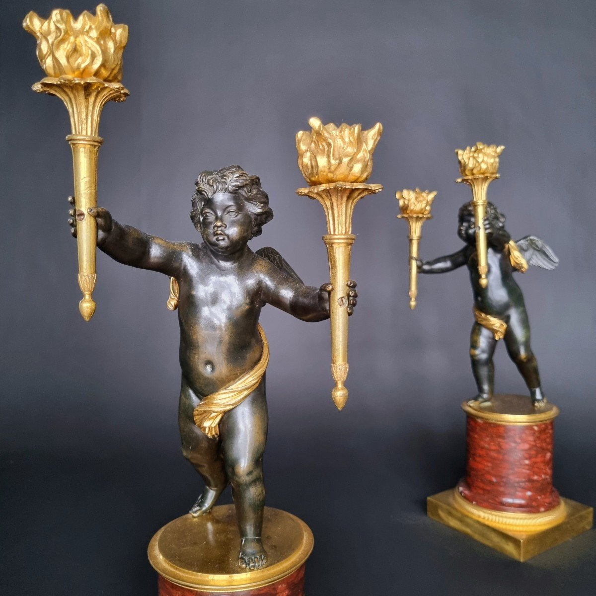 André-antoine Ravrio, Pair Of Empire-consulate Period Candelabra -photo-3