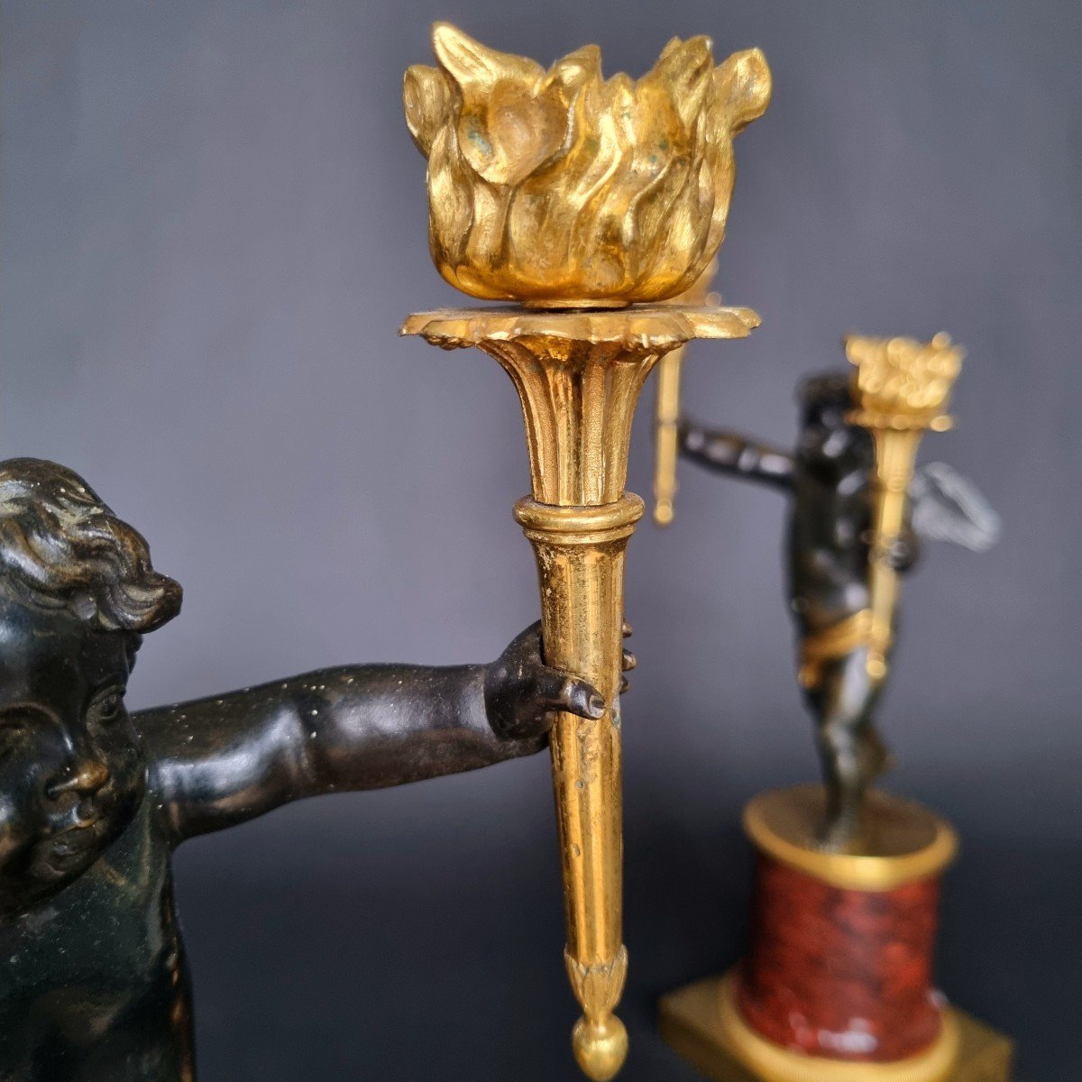 André-antoine Ravrio, Pair Of Empire-consulate Period Candelabra -photo-5