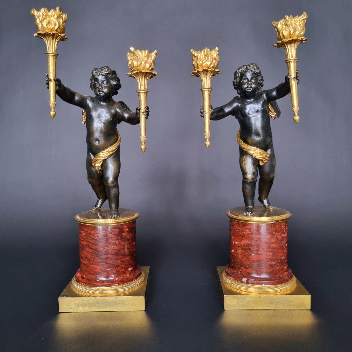 André-antoine Ravrio, Pair Of Empire-consulate Period Candelabra -photo-7