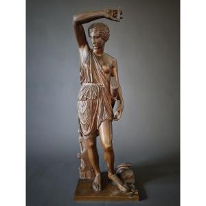 Large Bronze, Wounded Amazon, Barbedienne Cast.