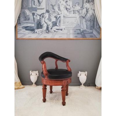  Jacob Georges Alphonse : Fauteuil De Bureau à Assise Tournante, Vers 1830.