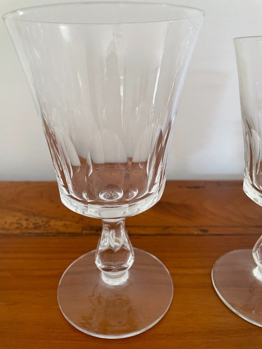 Old Marked Crystal Glass Service, XX Eme Century Period, Good Quality-photo-3