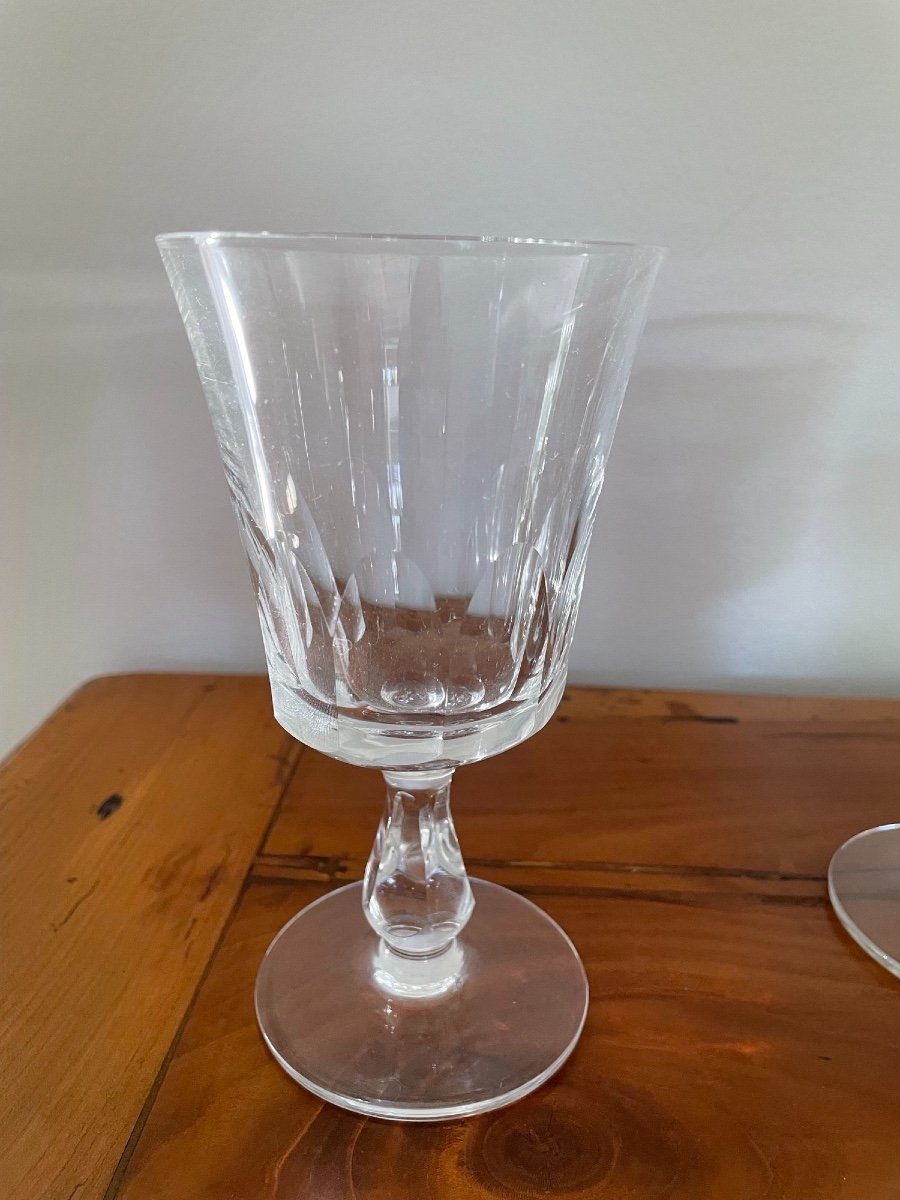 Old Marked Crystal Glass Service, XX Eme Century Period, Good Quality-photo-6