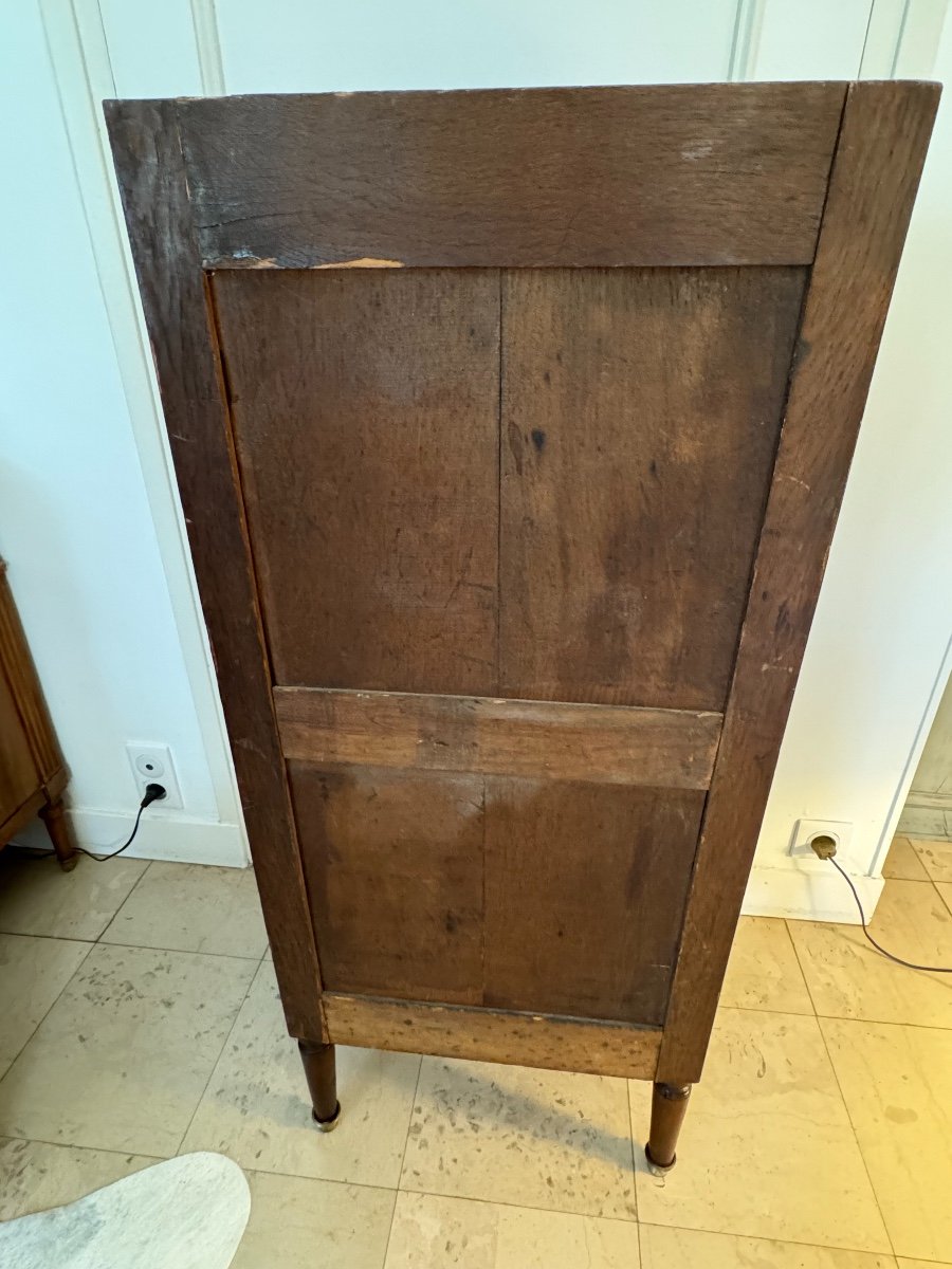 Old Louis XVI Mahogany Library Display Case, Early 19th Century-photo-8