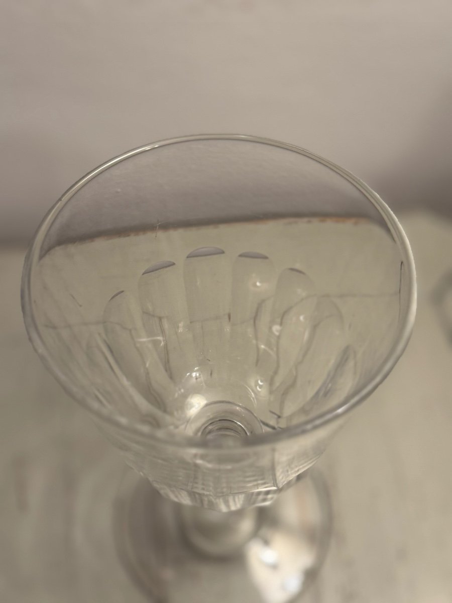 Old And Large Norman Glass Called Wedding Glass In Crystal From The 19th Century -photo-4