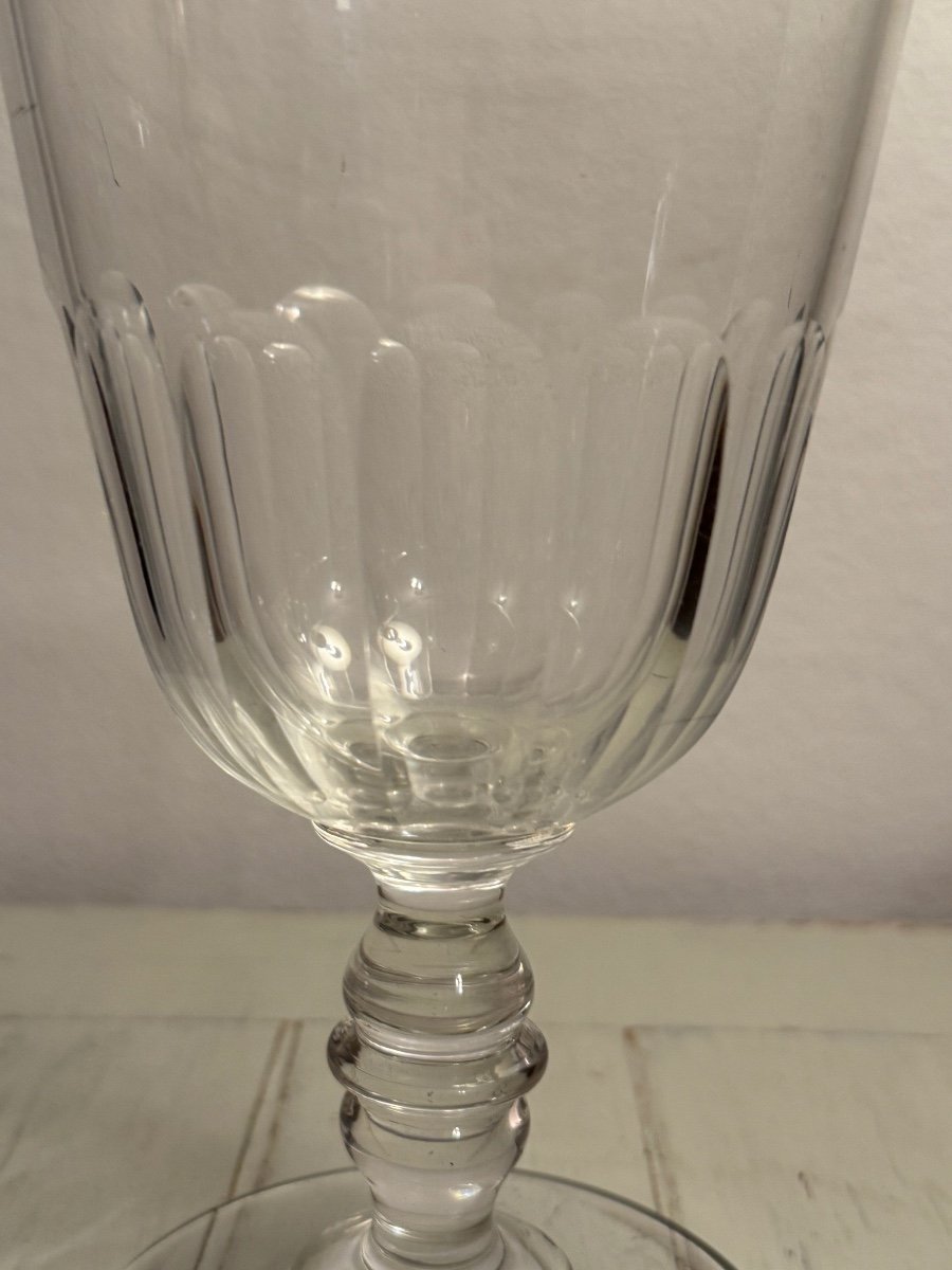 Old And Large Norman Glass Called Wedding Glass In Crystal From The 19th Century -photo-4