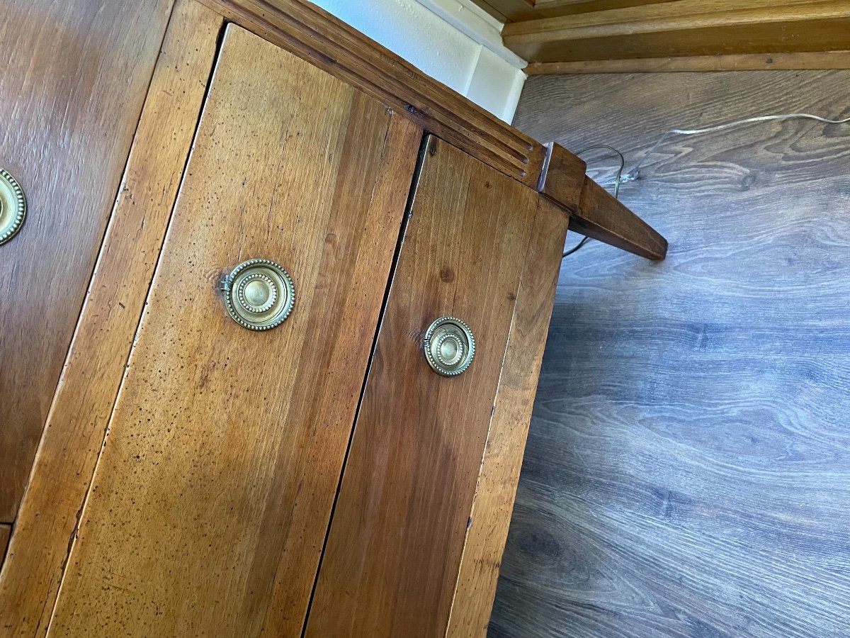 Old Directoire Commode In Walnut End Of The Eighteenth Century-photo-5