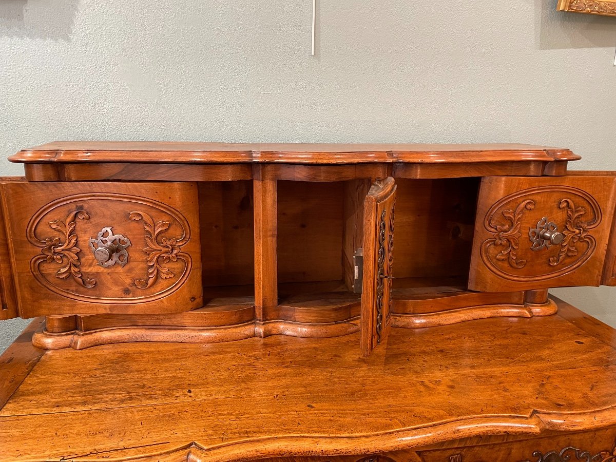 Old Provencal Walnut Sliding Buffet From The XVIII Buffet De Fouques-photo-3