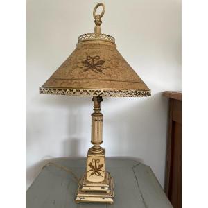 Old Sheet Metal Lamp XX Eme Louis XVI Style