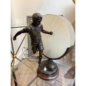 Antique Lamp In Art Deco Regulates With Football Motif Circa 1920 The Euro 2024 Lamp