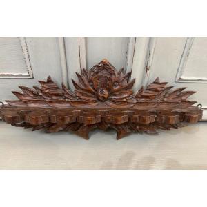 Old Wooden Wall Pipe Holder Black Forest Type Brienz End Of 19th Century Forest Pipe Holder