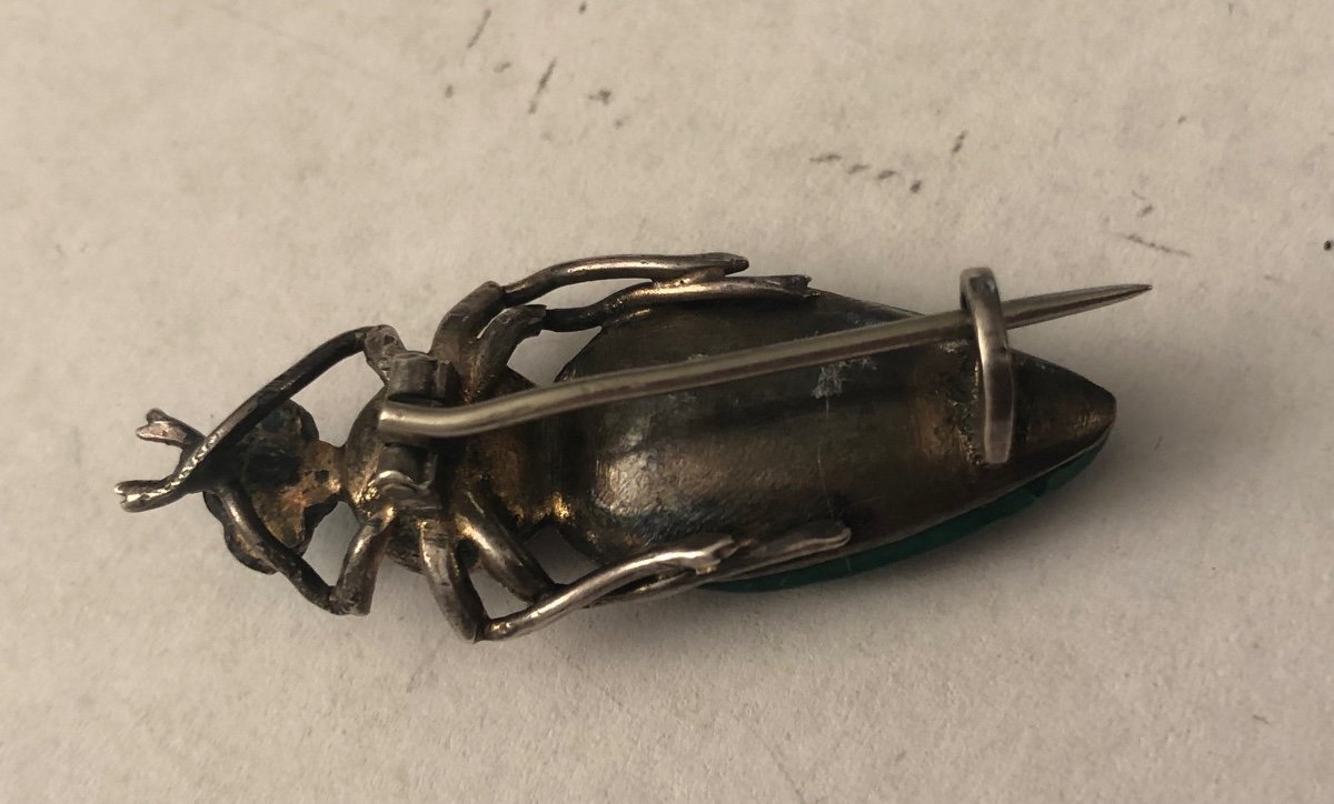 Hard Stone Scarab Brooch-photo-4