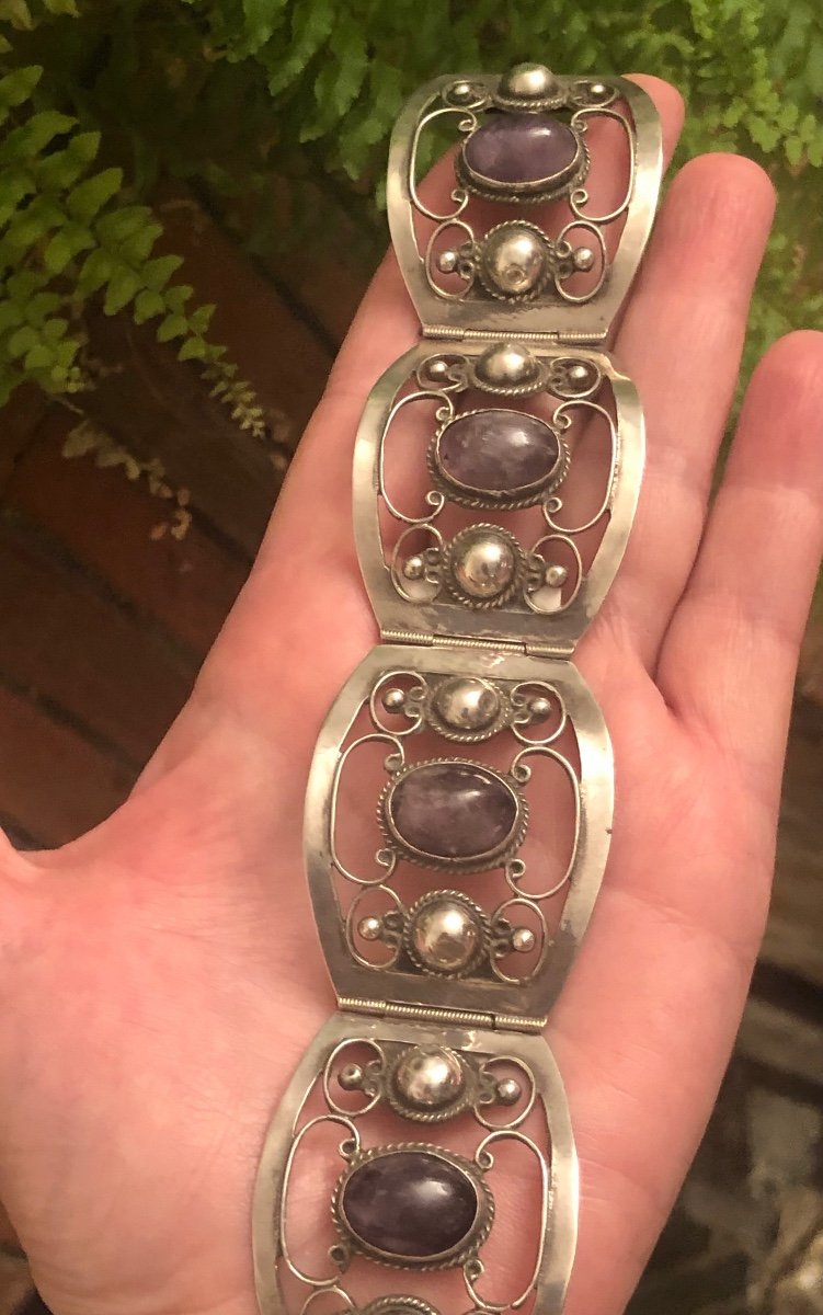 Mexican Silver Bracelet -photo-6